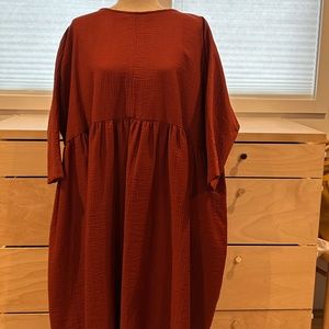 NWT Rachel Comey Oust dress in rust, M/L